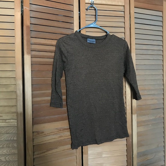 Michael Stars Tops - Cute brown stretchy skinny shirt! Michael Stars Tops - Cute brown stretchy skinny shirt!